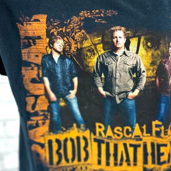 Rascal Flatts "Bob That Head" Tour Tee Shirt 2008 L - Picture 3 of 6